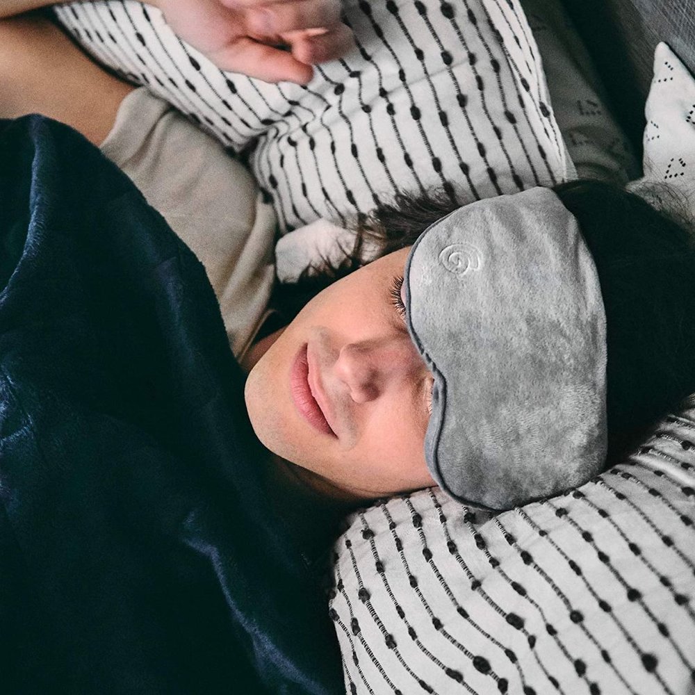 Unisex Grey Gravity Weighted Sleep Mask